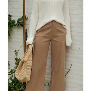 Jenni Kayne 'Keaton' Tan Linen Pant Size 2